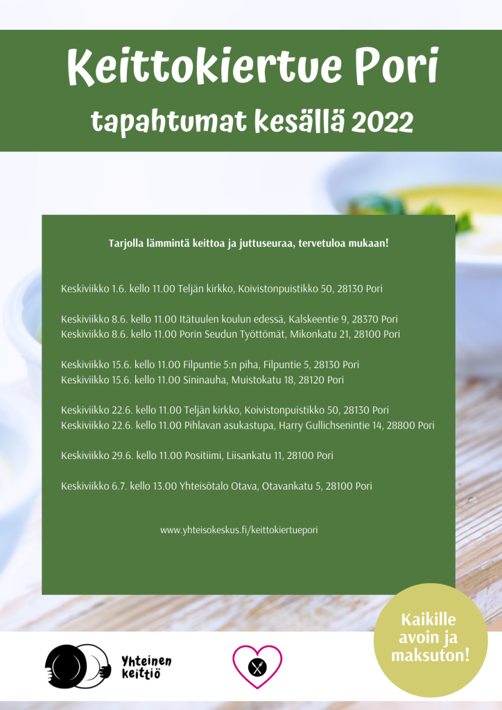 Keittokiertue Pori 2022 ohjelma