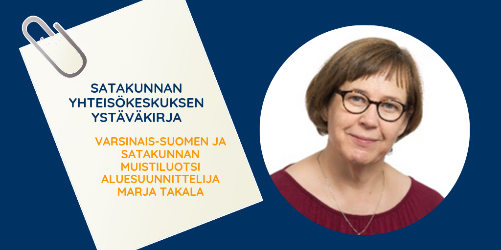 Satakunnan yhteisökeskuksen ystäväkirja Marja TAkala